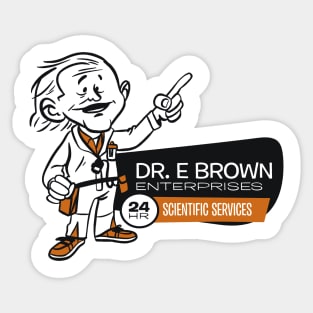 Dr. E Brown Enterprises Scientific Services Sticker